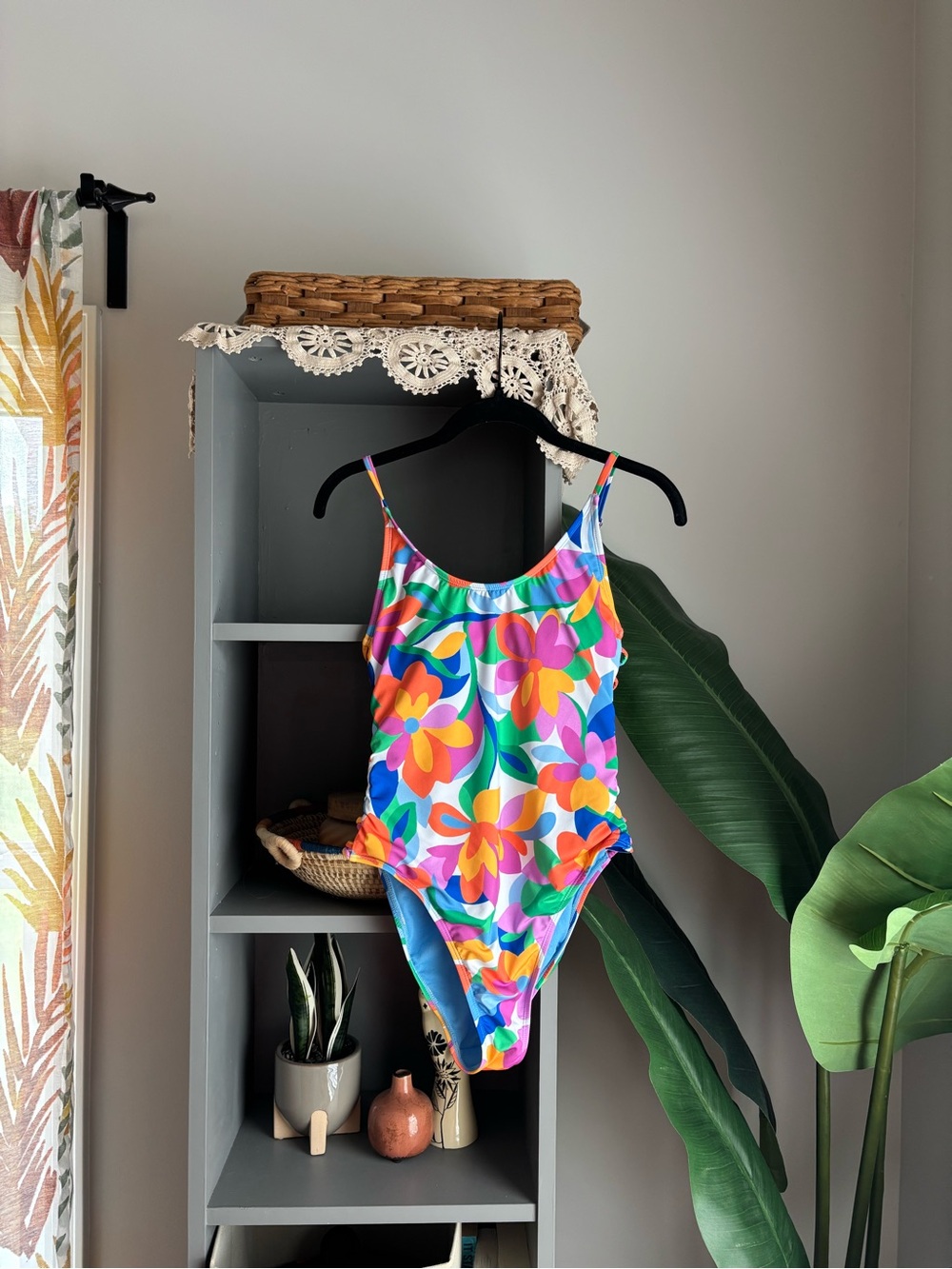 hurley floral one piece swimsuit